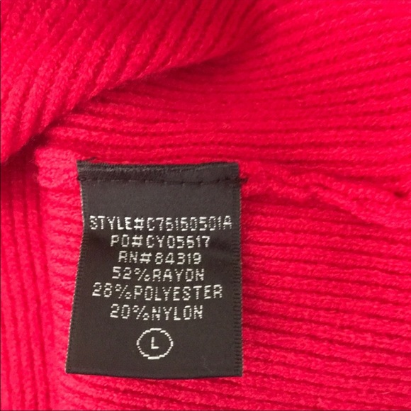 Beautiful red cowl necklace lightweight sweater NWT - Picture 7 of 9